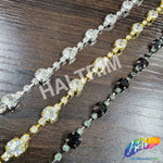 1/4" Round Crystal Rhinestone Cupchain Trim, RT-002