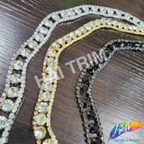 1/2" Wavy Crystal Rhinestone Trim, RT-005