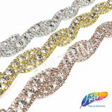 3/4" Swirl Crystal Rhinestone Trim, RT-011