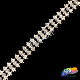 1/2" Rhinestone Bead Cupchain Trim, RT-025