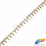 1/2" Metal Spike Rhinestone Trim, RT-180