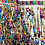 Multicolored Sequins Fringe (6" 12"), SEQ-001