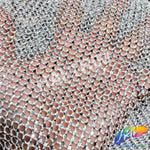 36" x 48"  Rhinestone Mesh Fabric with Square Crystal Stones