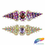 SALE! Fancy Wing Rhinestone Motif Applique, YH-081