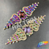 SALE! Fancy Wing Rhinestone Motif Applique, YH-081