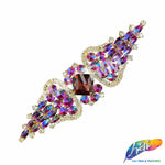 SALE! Fancy Wing Rhinestone Motif Applique, YH-081