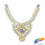 SALE! Fancy Rhinestone Necklace Applique, YH-093