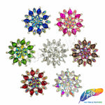 SALE! Fancy Colored Rhinestone Medallion Flower Applique, YH-097