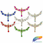 SALE! Fancy Colored Rhinestone Motif Applique, YH-098