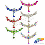 SALE! Fancy Colored Rhinestone Motif Applique, YH-098