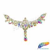 SALE! Fancy Colored Rhinestone Motif Applique, YH-098