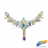 SALE! Fancy Colored Rhinestone Motif Applique, YH-098