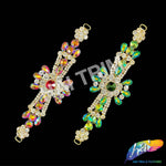 SALE! Fancy Colored Rhinestone Motif Applique, YH-101