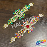 SALE! Fancy Colored Rhinestone Motif Applique, YH-101