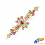 SALE! Fancy Colored Rhinestone Motif Applique, YH-101