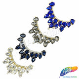 SALE! Mini Collar Rhinestone Applique on Metal Setting, YH-110