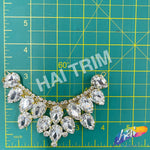 SALE! Mini Collar Rhinestone Applique on Metal Setting, YH-110