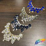 SALE! Mini Collar Rhinestone Applique on Metal Setting, YH-110