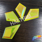 29x48mm Diamond Neon AB Resin Stones (4 pieces)