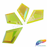 29x48mm Diamond Neon AB Resin Stones (4 pieces)