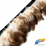 2-3" Natural Rooster Saddle Fringe (1 Yard)