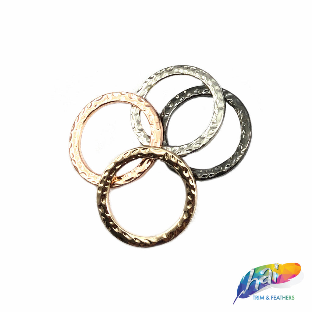 1 Flat Metal O Rings – Hai Trim & Feathers