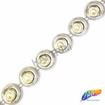 7/8" Round Plastic Stud Trim w/ Pearl, PST-062