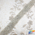 1 1/4” Beaded Rhinestone Trim (sold by yard piece), BRT-033