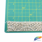 1 1/4” Beaded Rhinestone Trim (sold by yard piece), BRT-033