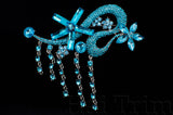 SALE! Crystal Rhinestone Brooch with Fringe, BRS01-045