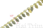 1/2" Dangling Leaf Pendant Chain, CH-031