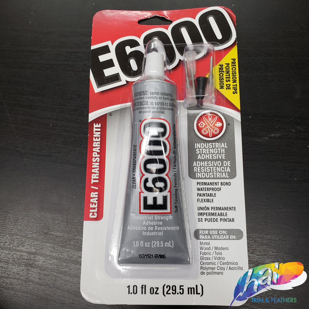 E6000 3.7 Oz Industrial Strength Adhesive Glue Clear W/ FREE TIP 