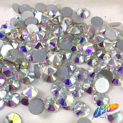 3 Bags Of Preciosa Crystals Flatback Non-hotfix Clear 100 Per Bag(300  total)Ss10