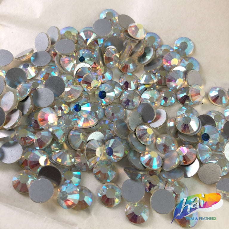 Top Quality Aurum Flare 32 Glass Crystal Rhinestone Flatbacks Non Hotf – AD  Beads