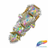 Multicolor Armor Gel-Back Rhinestone Applique, IRA-100