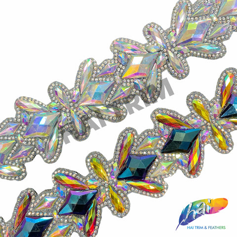 2 1/2 Wavy Crystal Rhinestone Fringe, RF-004 – Hai Trim & Feathers