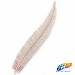 18-20" Bleached Dyed Ostrich Nandu