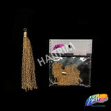 4" Gold Chain Tassels (2 pieces), TSL-05