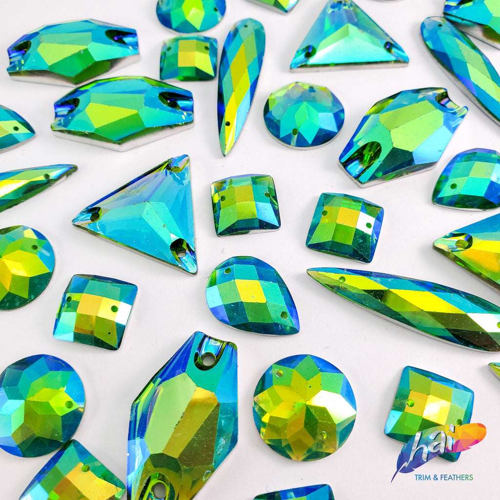 ▷ GREEN Resin Crystals - Small 