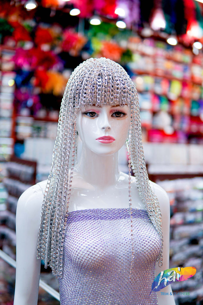 Crystal Rhinestone Cupchain Mermaid Body Chain Dress, RD-100 – Hai Trim &  Feathers