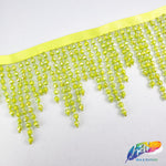 3 1/2" Wavy Color AB Beaded Fringe, FR-005-1