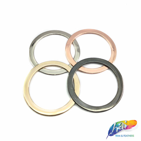 2 Inch Gold Metal Ring Bulk for Crafts 10 Pieces 